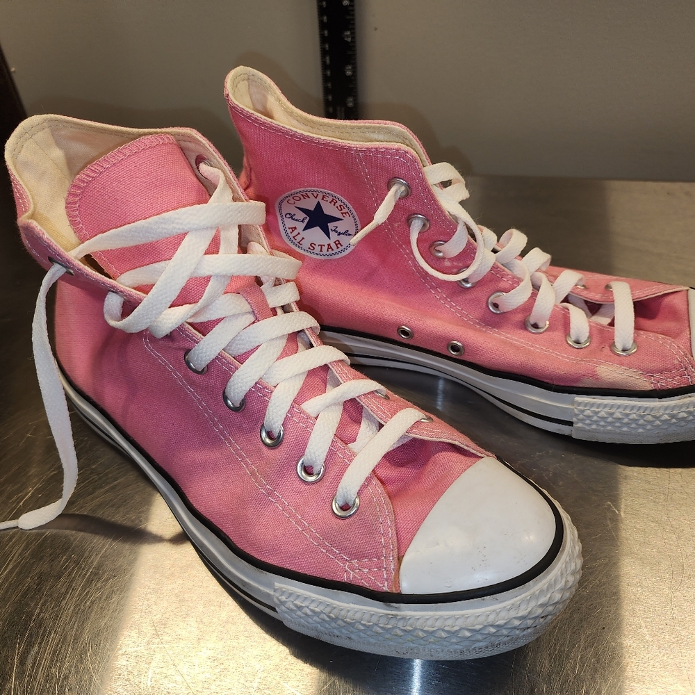Converse Pink High-Top Sneakers 10.5